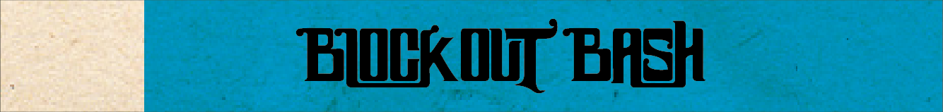 The blue Blockout Bash Pass wristband covers all 7 participating venues for the full day.